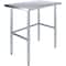 Amgood 24 in. x 36 in. Open Base Stainless Steel Metal Table WT-2436-RCB-Z - alternate 1